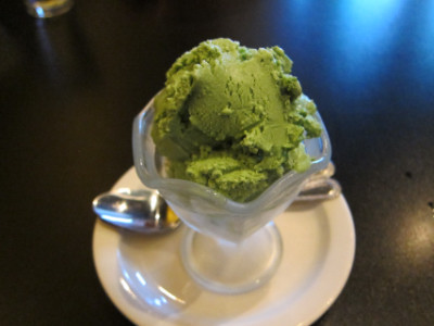 Green tea ice cream