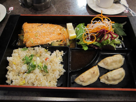 Salmon bento box