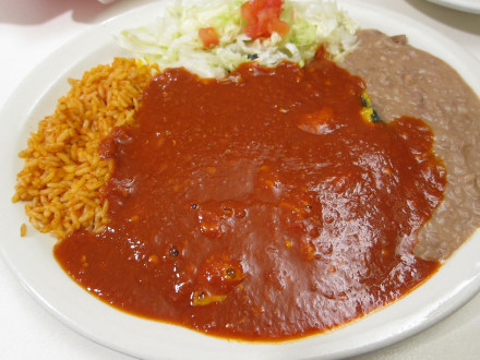 Red enchiladas