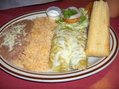 Green enchiladas