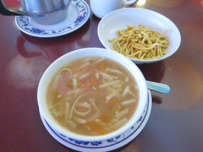 Soup served with lunch specials