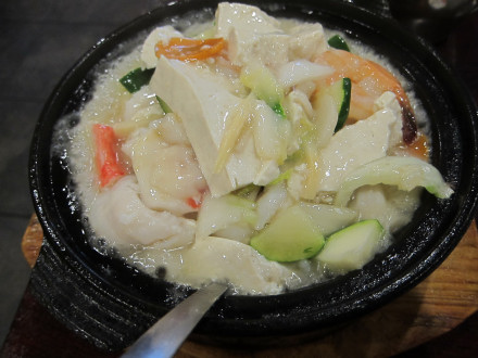 Seafood hot pot