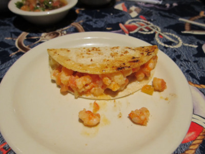 Shrimp quesadilla