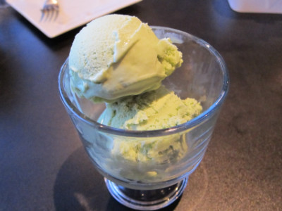 Green tea ice cream