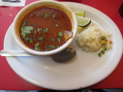 Fish soup as part of the Lent special