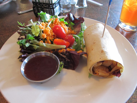 Asian chicken wrap