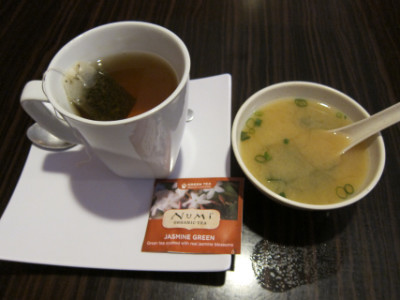 Miso and hot tea