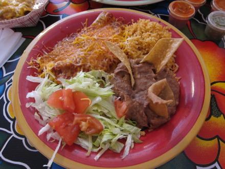 Enchilada plate