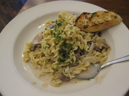 Beef stroganoff