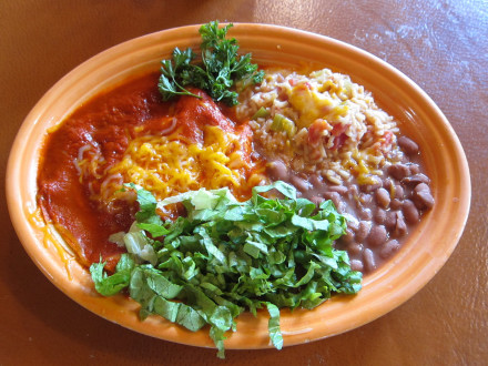 Red enchiladas