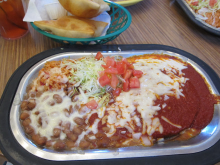 Red enchiladas