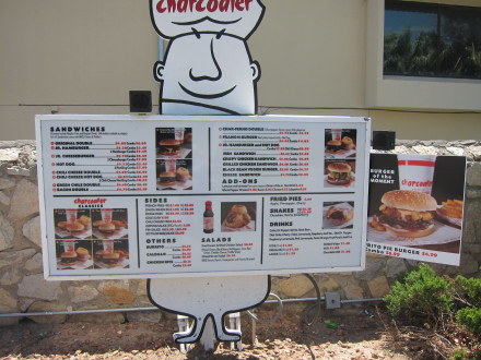 The drive-through menu