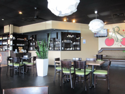 Ripe's modern interior with a large wine selection