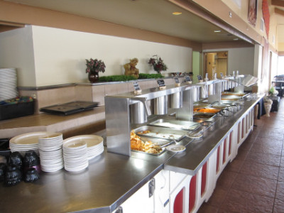 The buffet at India Hut