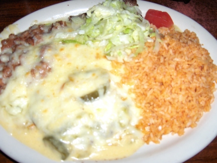 Hamburger steak con queso