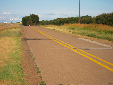 South frontage road of I-40 at mile 176 in Wheeler Co, TX