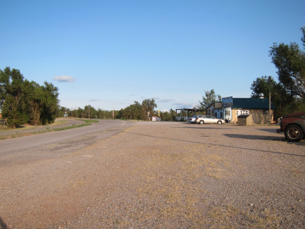 Businesses along Route 66 in Texola