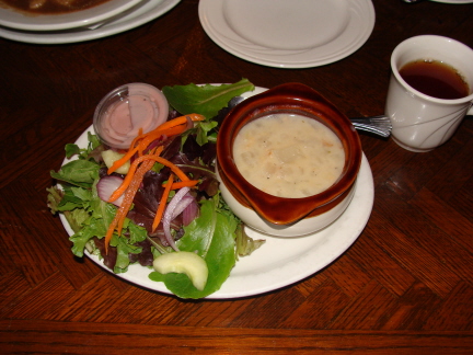 Soup and salad