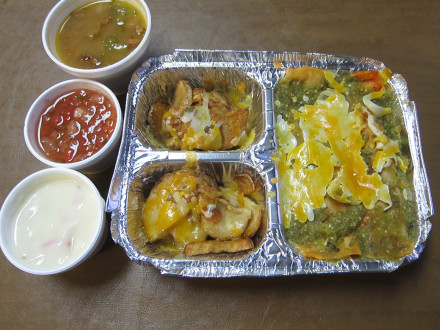 Takeout order of enchiladas de rajas