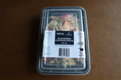 Blackened chicken pasta in the package