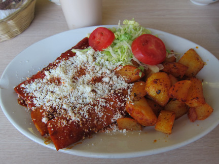 Red enchiladas