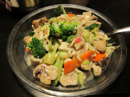 Assorted vegetable with chicken