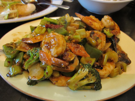 Hunan prawns