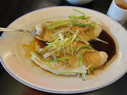 Steamed fish filet