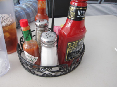 Condiments on the table