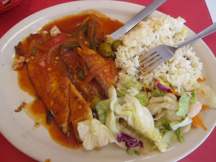 Pescado ala veracruzana from Sofi's