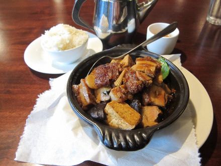 Roasted pork and tofu casserole