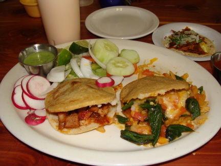 Gorditas from the Mexican menu