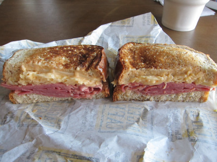 Reuben on wheatberry bread