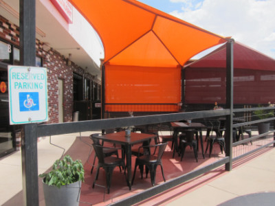 Outdoor patio at Piedmont