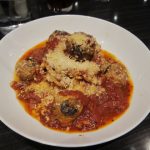 Bucatini and meatballs at Ardovino's Desert Crossing in Sunland Park, NM