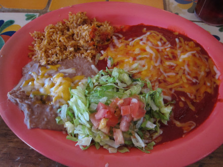 Red enchiladas